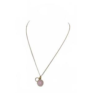 NEW ELYSSA BASS DESIGNS women's rose quartz and moonstone double gemstone neckla
